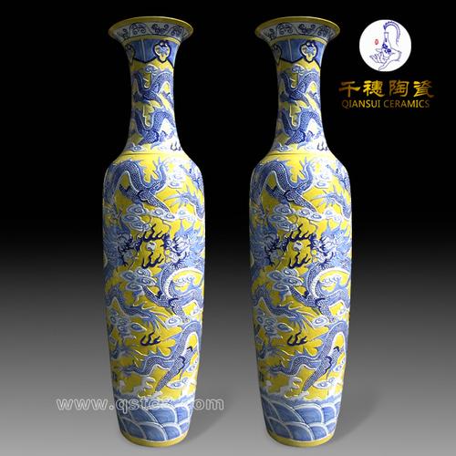陶瓷工艺品首选景德镇陶瓷大花瓶*产品定制规格:可定制1----3.